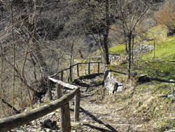 Valle della Camoggia (810 m) - Colonno | Excursion de Pigra à Monte Costone