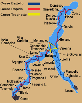 Navigation lac de Côme