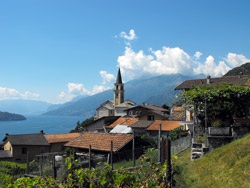 Vercana (360 m) - Domaso | Chemin de Gravedona à Gera Lario