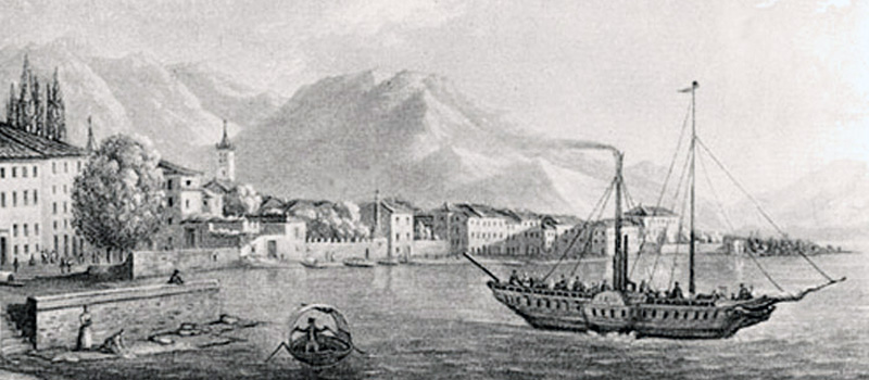 Navigation sur le Lario de 1826 à 1900