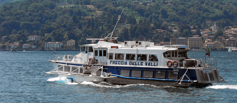 Navigation sur le Lario de 1960 à 2000